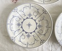 Lot de 4 assiettes plates Boch Copenhague