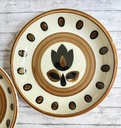 Lot de 4 assiettes creuses Boch Kimono