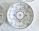 Lot de 6 assiettes creuses Royal Boch Copenhague
