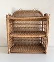 Étagère en rotin pliable