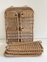 Étagère en rotin pliable