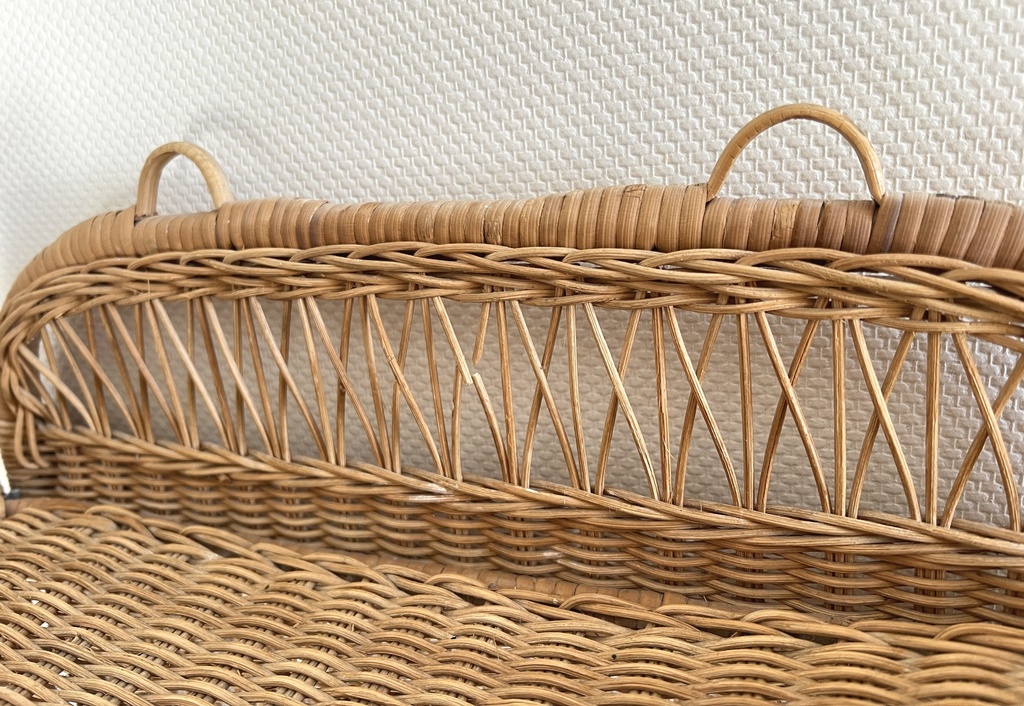 Étagère en rotin pliable