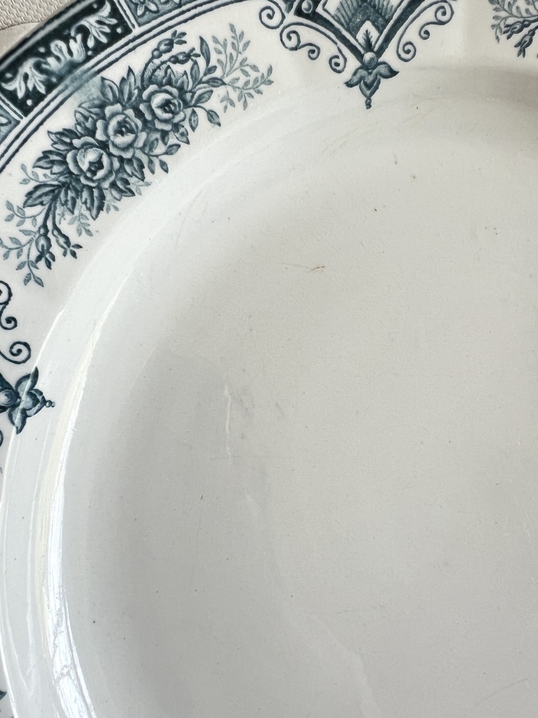 Grande assiette ronde Onnaing Printemps