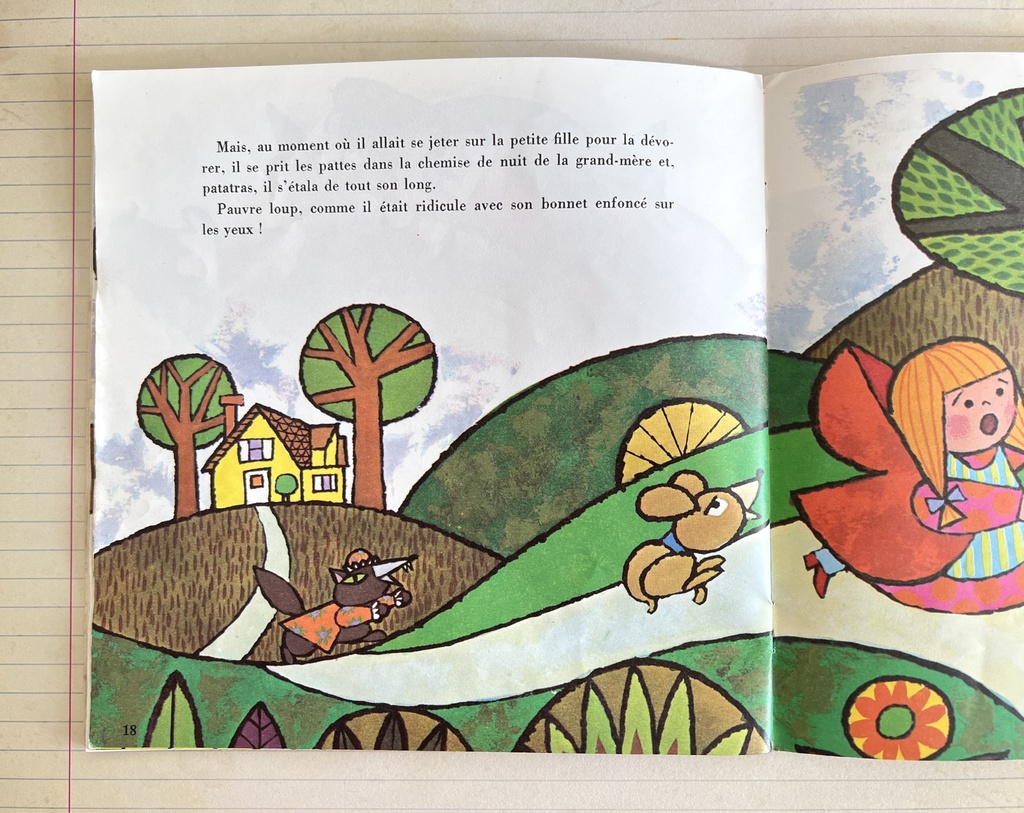 Livre disque 45 tours Le petit chaperon rouge de Walt Disney