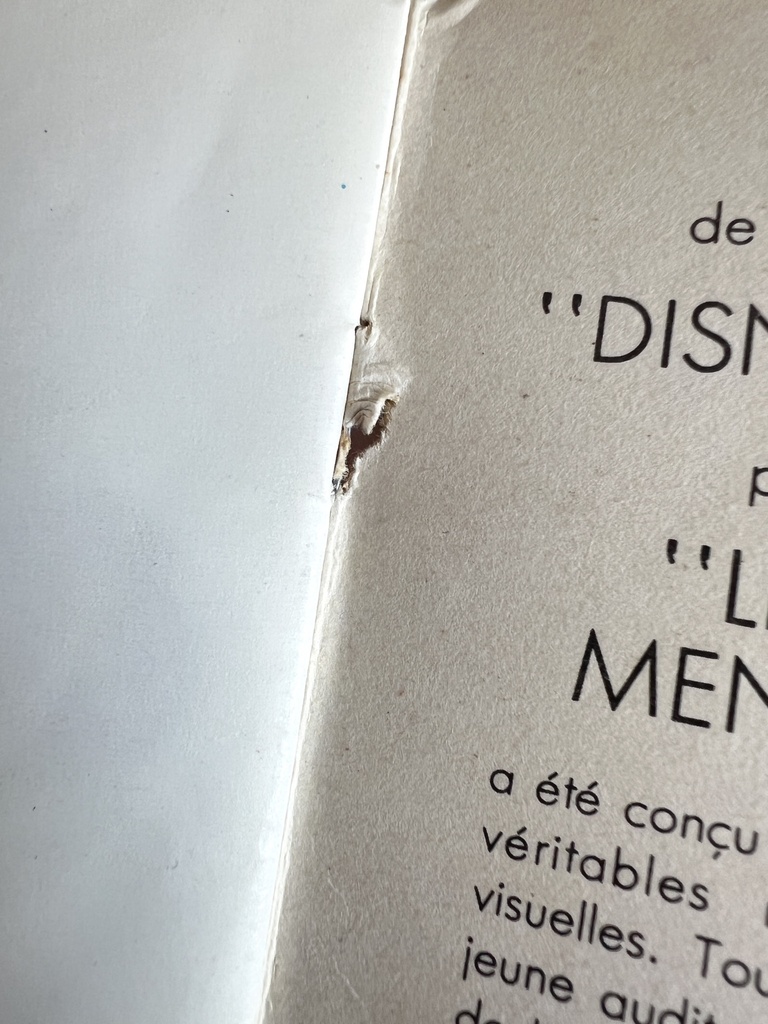 Livre disque 45 tours Le petit chaperon rouge de Walt Disney