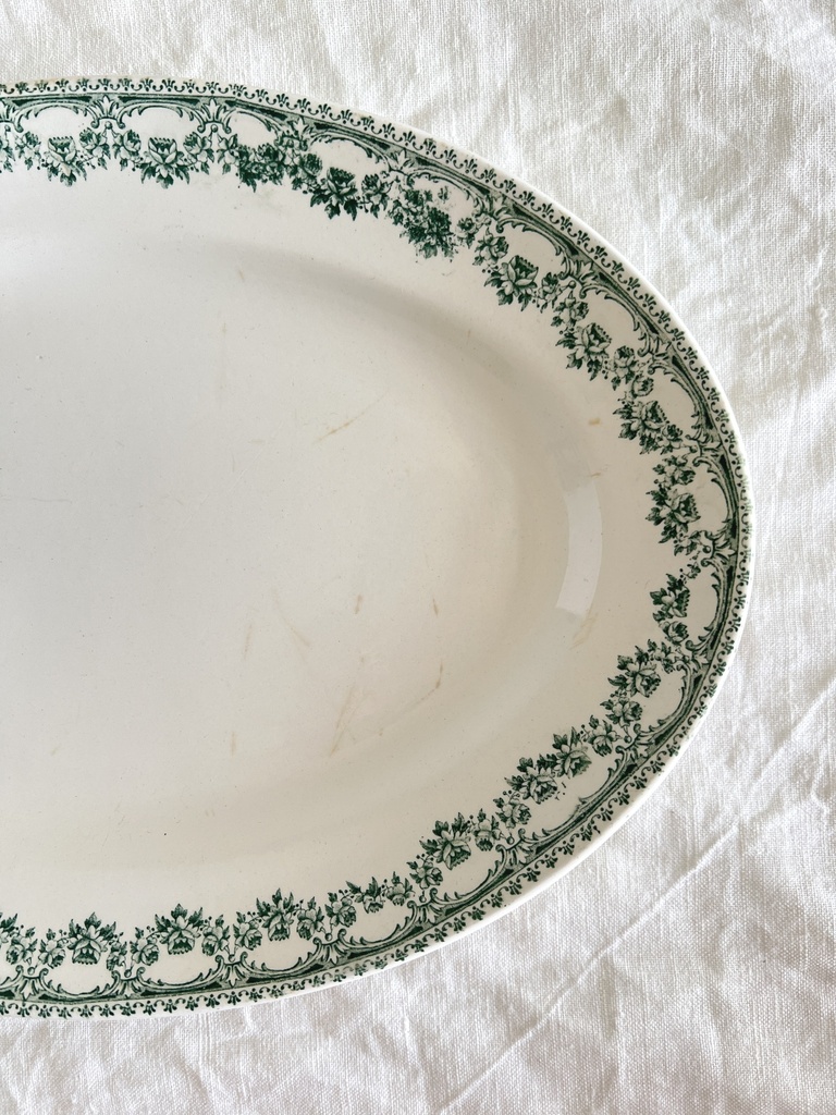 Plat ovale Boch Carlotta