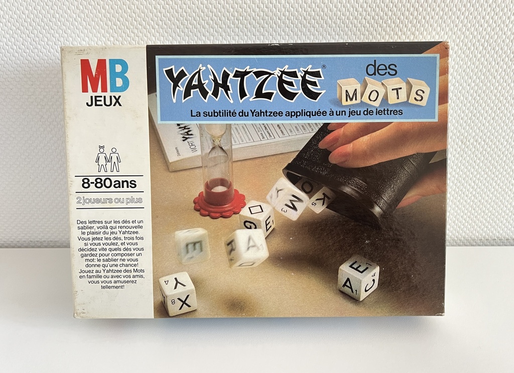 Jeu Yahtzee des mots - MB 1979