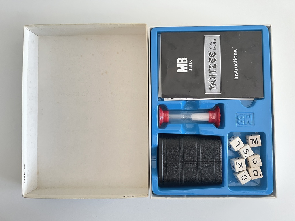 Jeu Yahtzee des mots - MB 1979