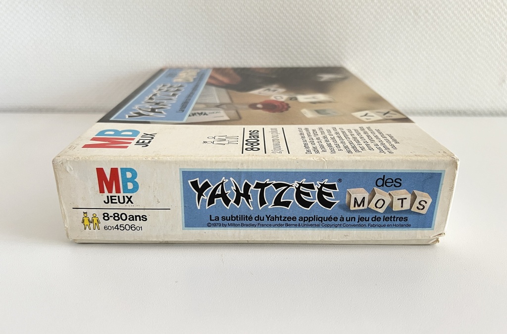 Jeu Yahtzee des mots - MB 1979