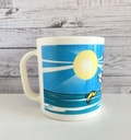 Tasse Donald et ses 3 neveux sur un bateau
