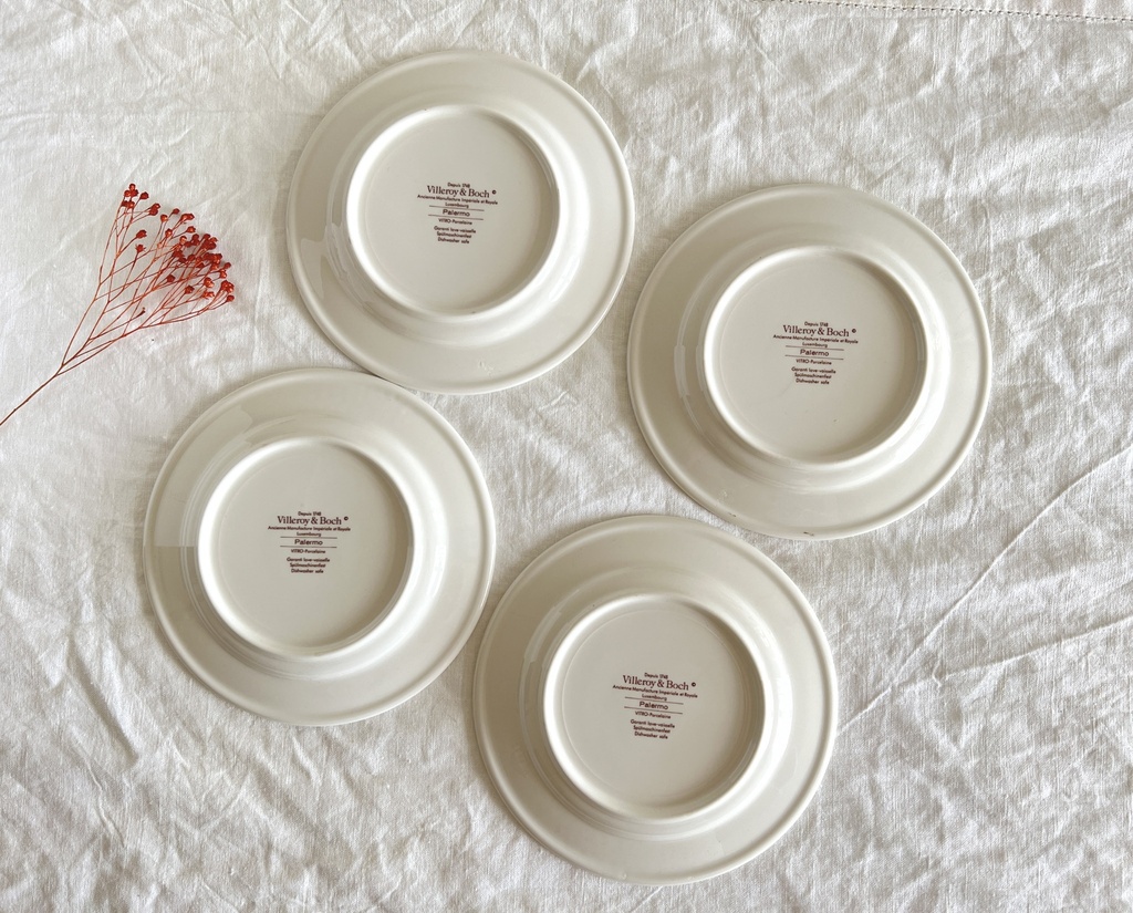 Lot de 4 assiettes à pain Villeroy & Boch Palermo