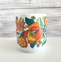 Lot de 2 tasses fleuries dans les tons orange Bavaria
