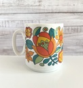Lot de 2 tasses fleuries dans les tons orange Bavaria