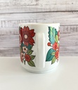Lot de 2 tasses fleuries dans les tons rouges Bavaria