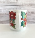 Lot de 2 tasses fleuries dans les tons rouges Bavaria