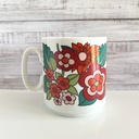 Lot de 2 tasses fleuries dans les tons rouges Bavaria