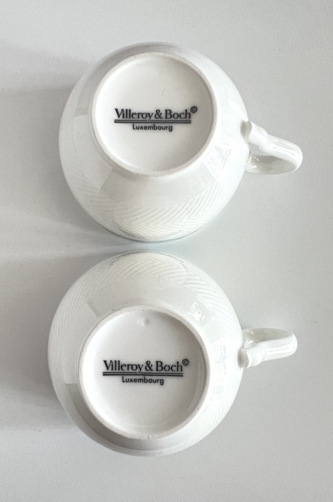 Lot de 2 tasses et sous-tasses Villeroy & Boch Indian Look