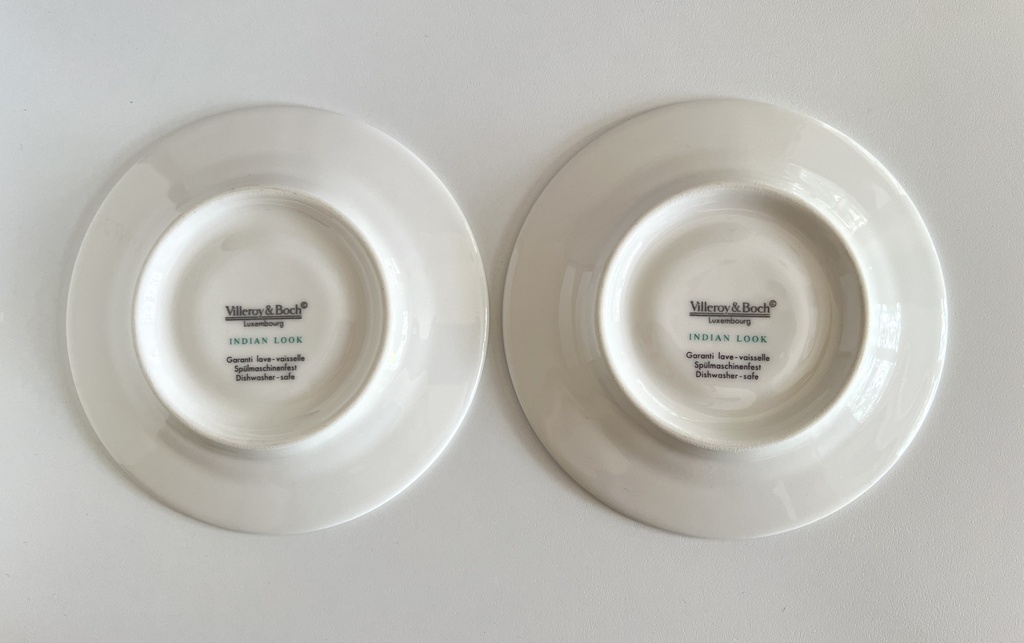 Lot de 2 tasses et sous-tasses Villeroy & Boch Indian Look