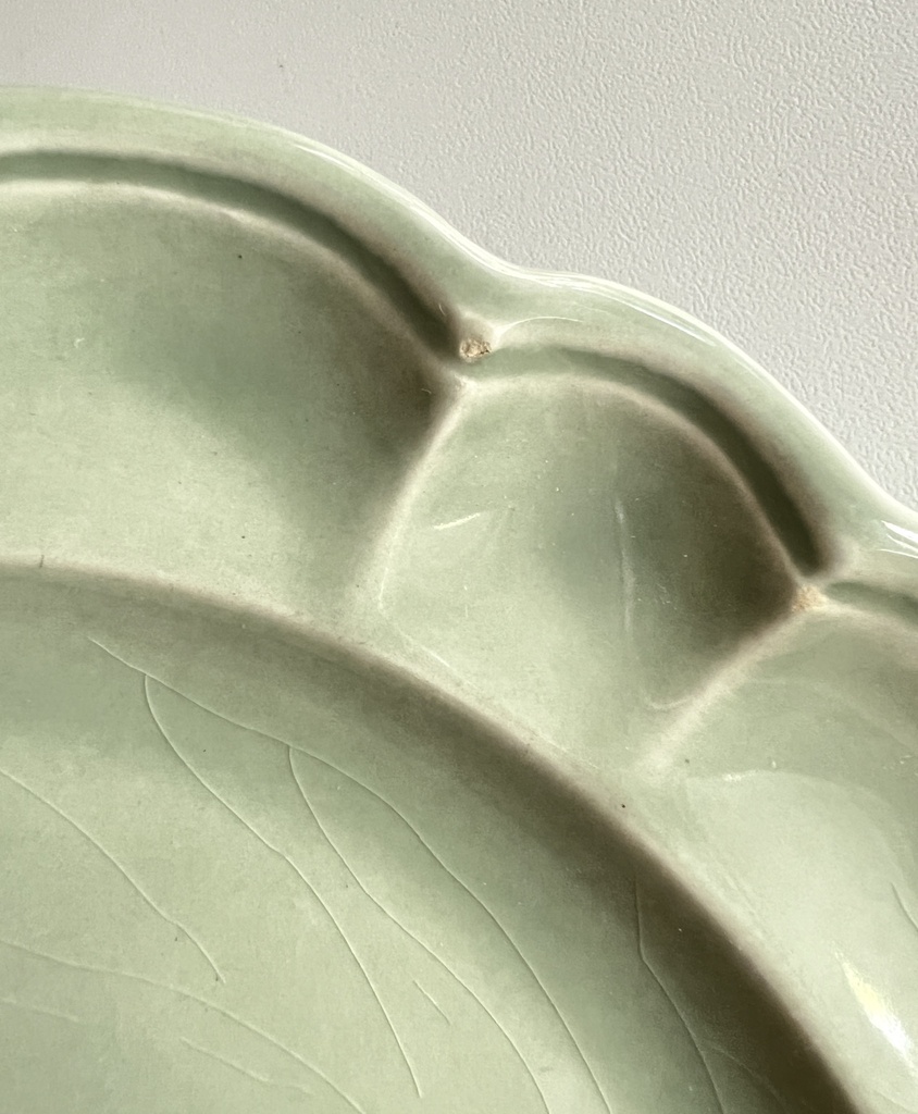 Lot de 4 assiettes à dessert vert menthe