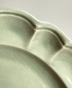 Lot de 4 assiettes à dessert vert menthe