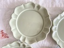 Lot de 4 assiettes plates vert menthe