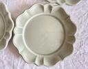 Lot de 4 assiettes plates vert menthe