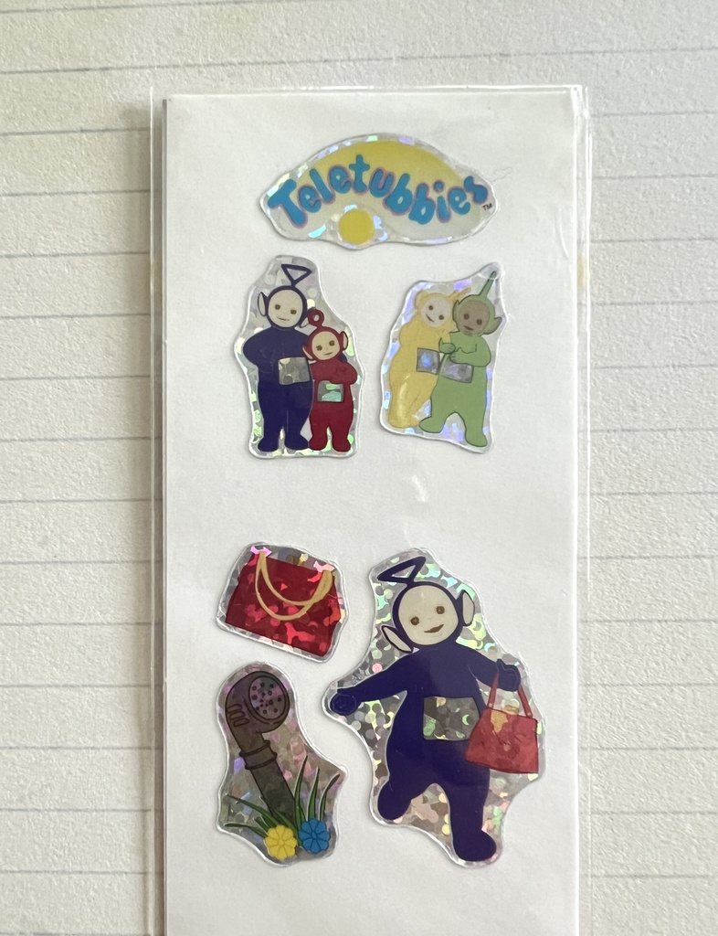 Petite planche d'autocollants Teletubbies - 1996