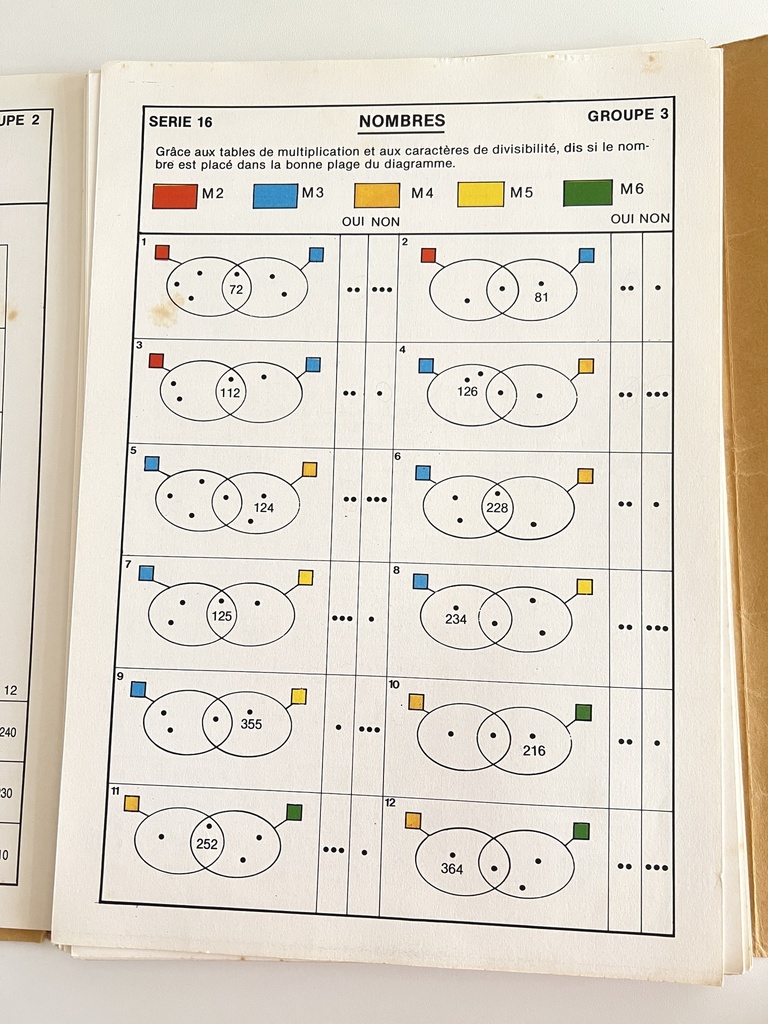Livret Lexidata Mathématique pour enfants de 10 à 12 ans