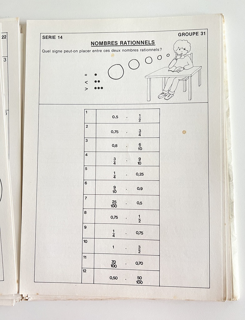 Livret Lexidata Mathématiques pour enfants de 9 à 10 ans