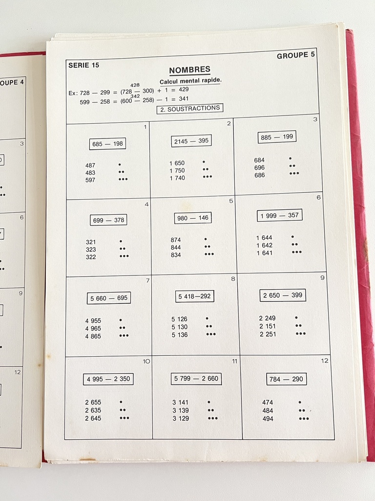Livret Lexidata Mathématique pour enfants de 10 à 11 ans