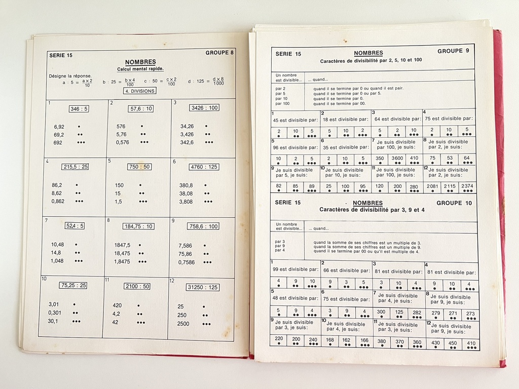 Livret Lexidata Mathématique pour enfants de 10 à 11 ans