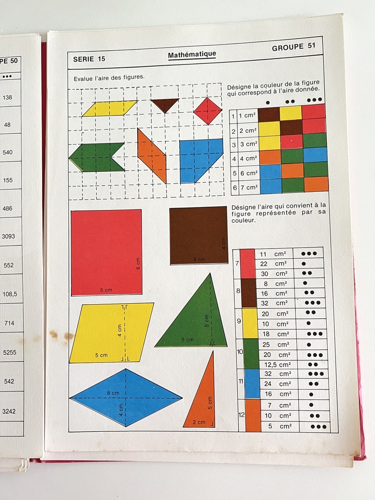 Livret Lexidata Mathématique pour enfants de 10 à 11 ans
