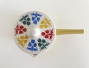 Chauffe-beurre jaune pastel avec couvercle fleuri Villeroy & Boch