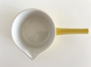 Chauffe-beurre jaune pastel avec couvercle fleuri Villeroy & Boch