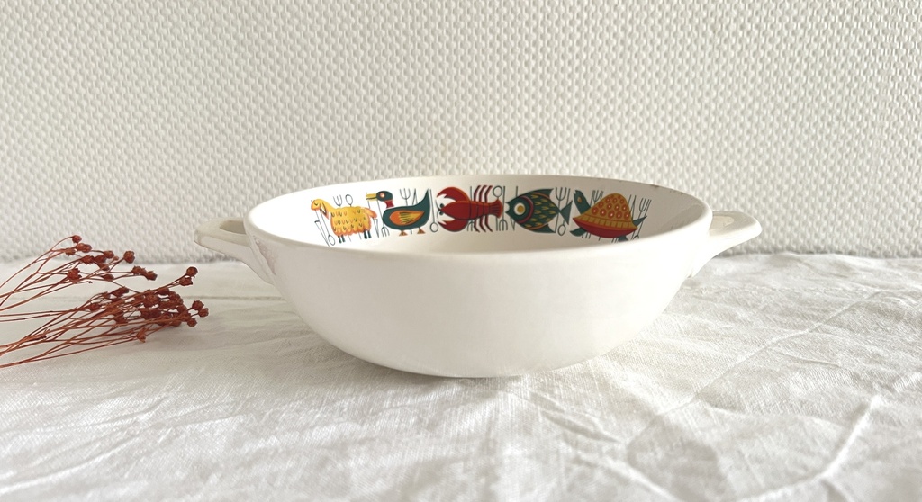 Bol à anses Villeroy & Boch motif animaux