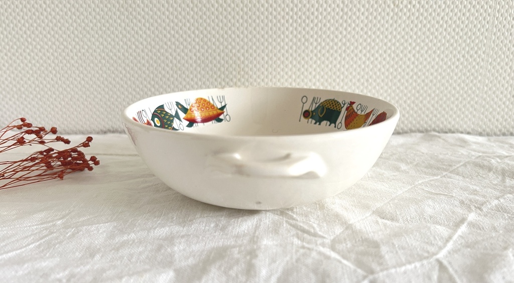 Bol à anses Villeroy & Boch motif animaux