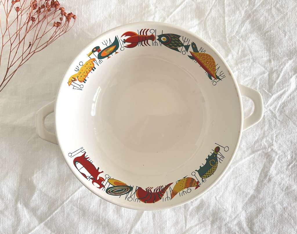 Bol à anses Villeroy & Boch motif animaux