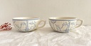 Lot de 4 tasses Royal Boch Copenhague