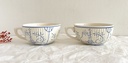 Lot de 4 tasses Royal Boch Copenhague