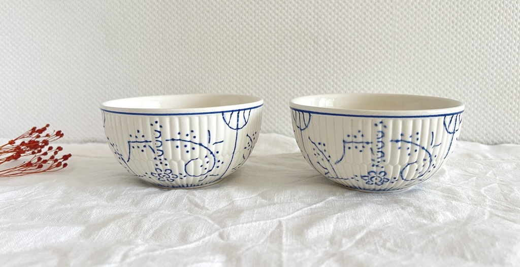 Lot de 4 tasses Royal Boch Copenhague