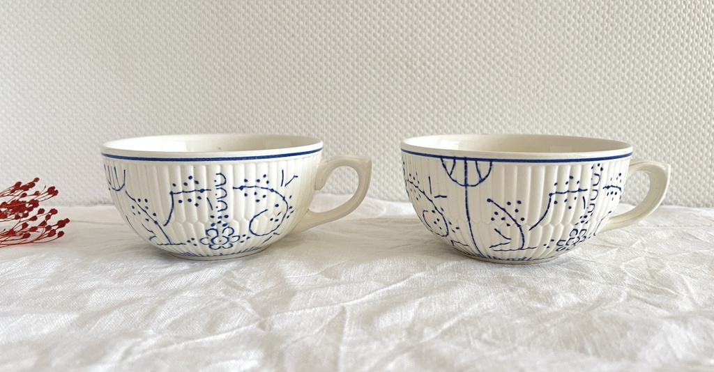 Lot de 4 tasses Royal Boch Copenhague