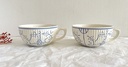 Lot de 4 tasses Royal Boch Copenhague
