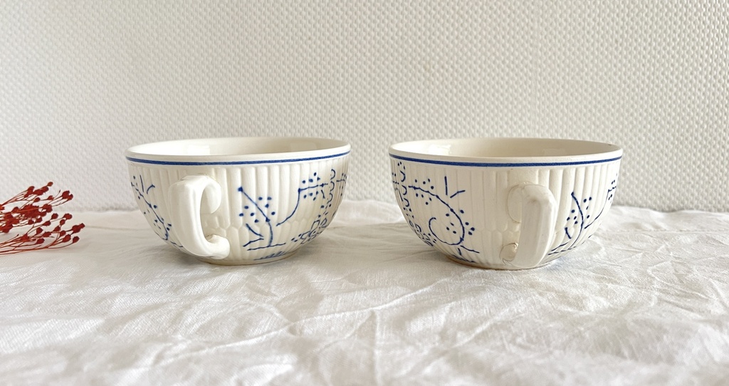 Lot de 4 tasses Royal Boch Copenhague