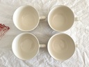 Lot de 4 tasses Royal Boch Copenhague