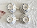 Lot de 4 tasses Royal Boch Copenhague