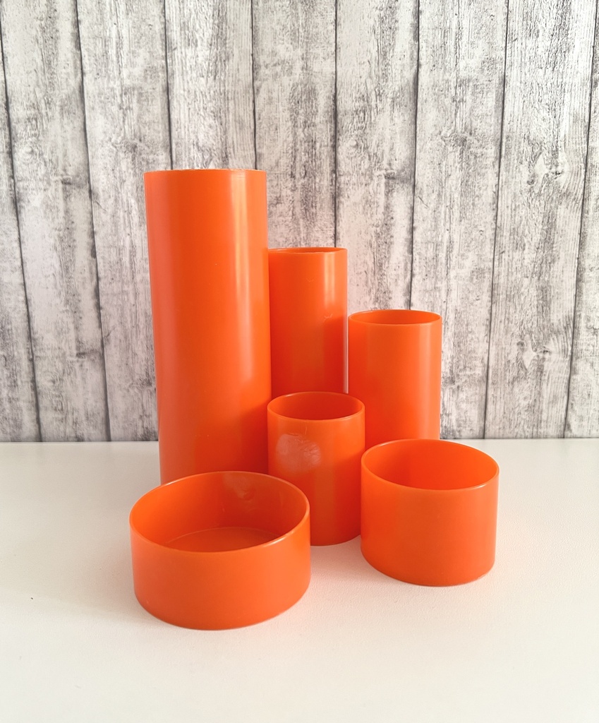 Organiseur de bureau tube en plastique