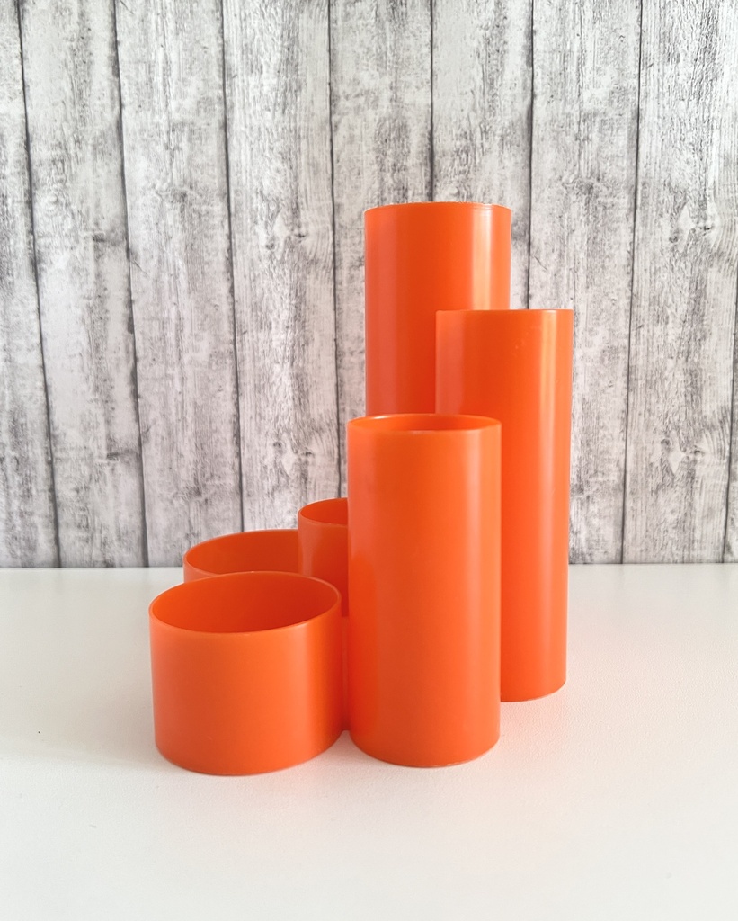 Organiseur de bureau tube en plastique