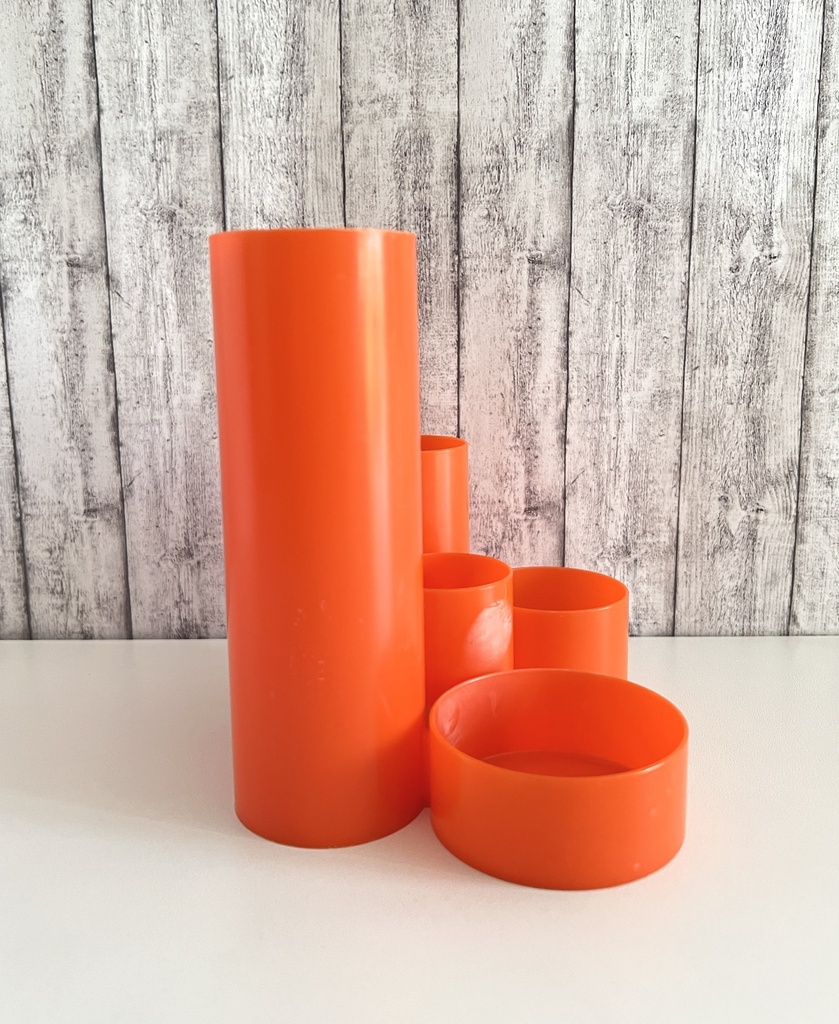 Organiseur de bureau tube en plastique