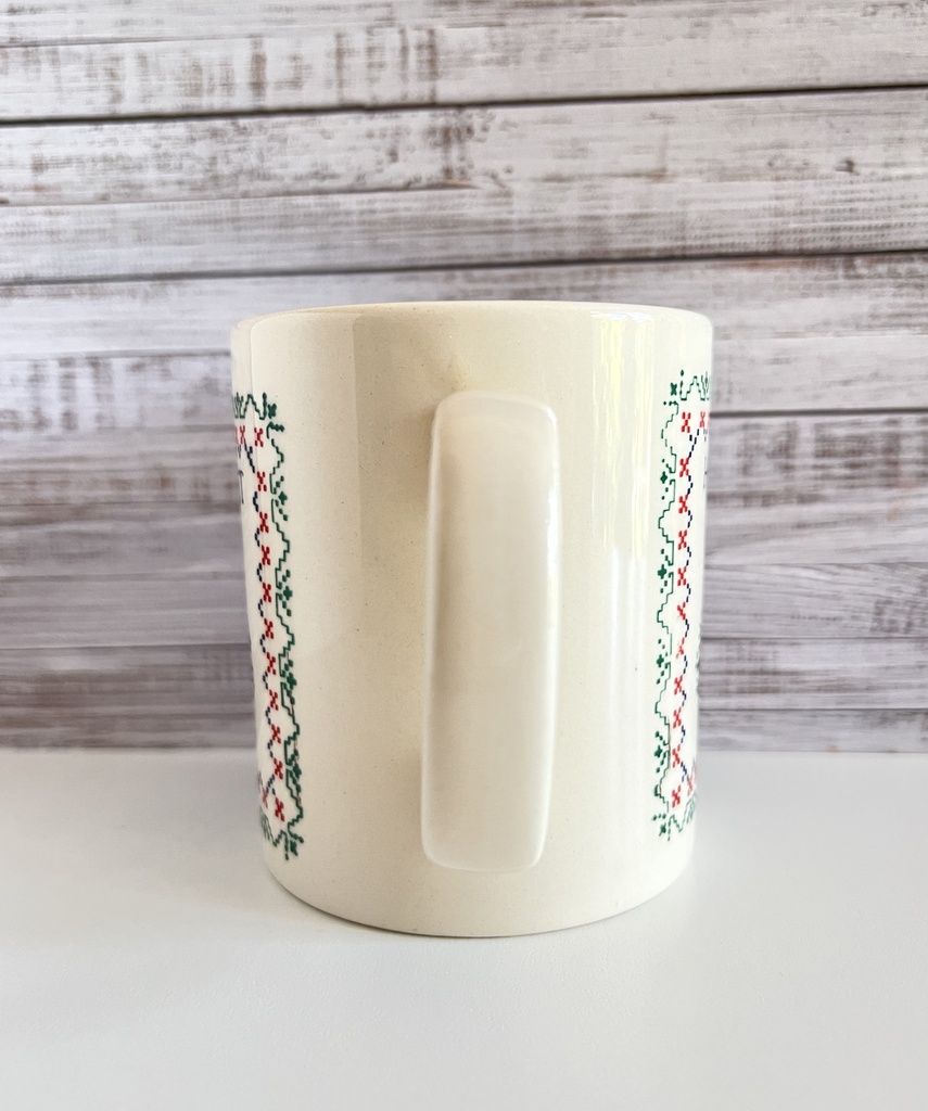 Tasse Home Sweet Home en point de croix Staffordshire