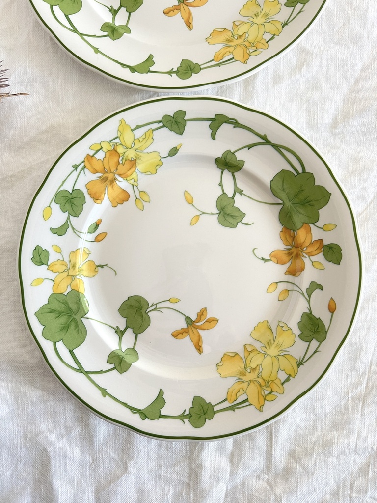 Lot de 2 assiettes à dessert Villeroy & Boch Geranium